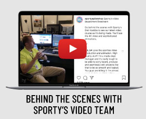 Behind the scenes with Sporty's video team